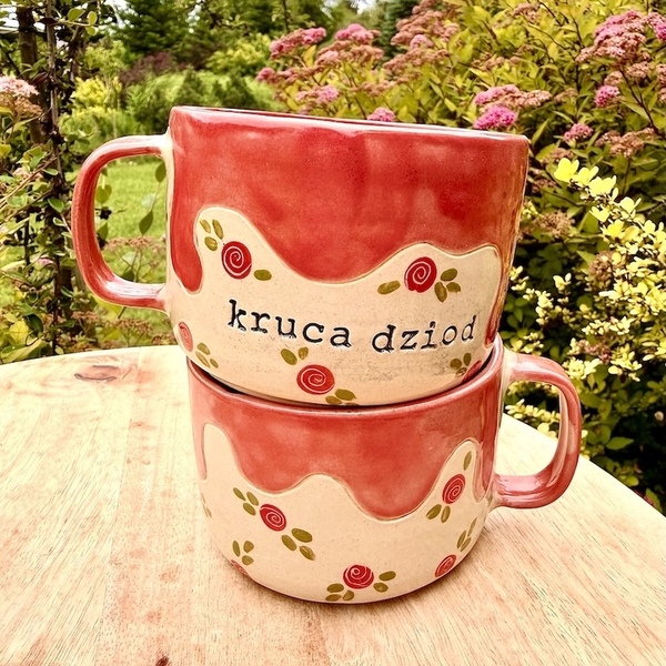 Kubek - Róże - Kruca dziod!